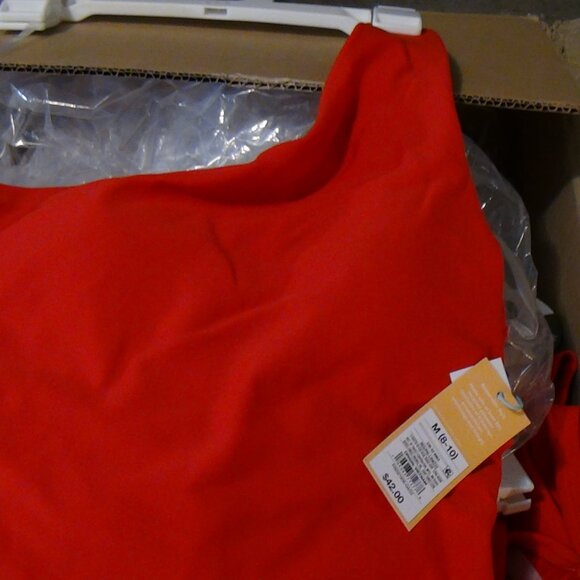 Kona Sol Women's Swimsuit Body Suit One Piece One Shoulder Tummy Control Red M - Picture 6 of 14